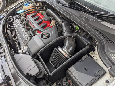 Performance Pleated Induction Kit for VW MK5 R32 + Audi 8P RS3-Intake Kits-carbonizeduk