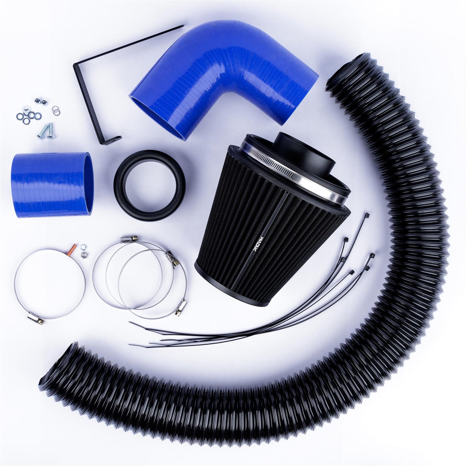 Performance Pleated Induction Kit for VW MK5 Golf R32 3.2 V6 - Blue Hoses-Intake Kits-carbonizeduk