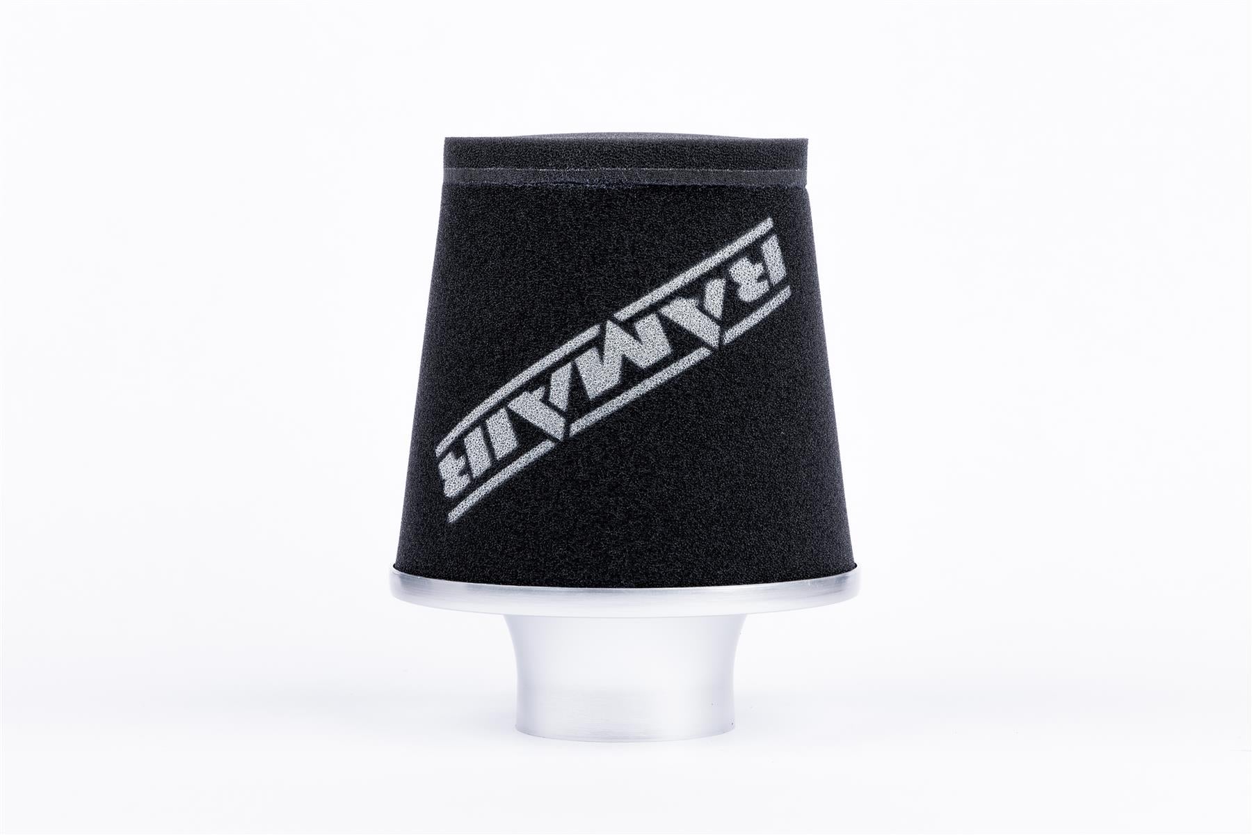 Ramair Foam Jet Stream Small Cone Air Filter 90mm (3.5inch) OD Silver-Filters-carbonizeduk