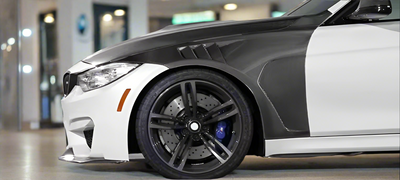 Bmw F80 M3 F82 M4 Carbon Fibre widened Vented Front Wing Fenders 2015-2020-carbonizeduk