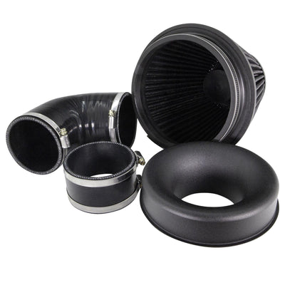 Performance Pleated Induction Kit for MK2 Focus ST - Black Hoses-Intake Kits-carbonizeduk