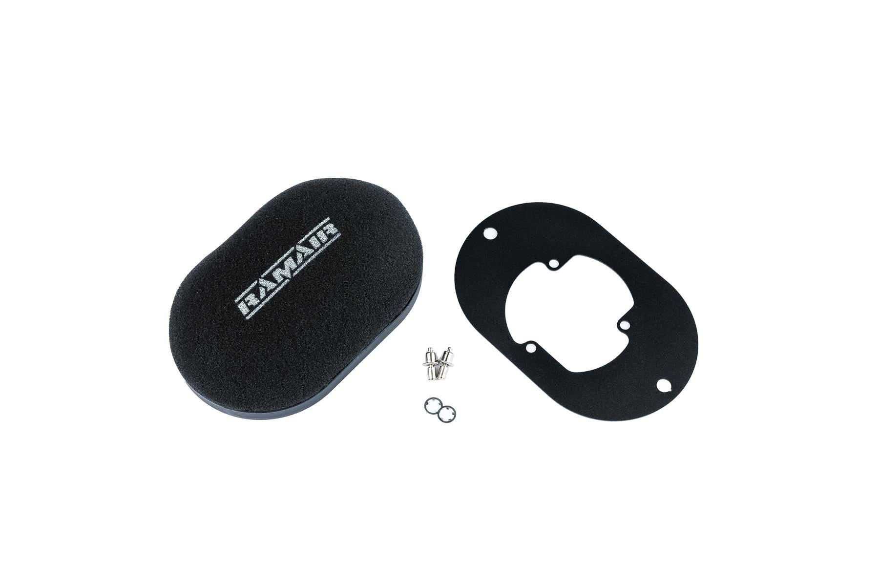 Domed Carb Air Filter & Baseplate to fit Pierburg 2E2, 2E3, 2E-E - 100mm Internal Height-Filters-carbonizeduk