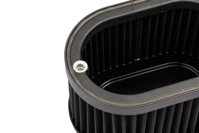Pleated Carb Intake Air Filter MultiFit Blank Plate 100mm Int Height-Filters-carbonizeduk