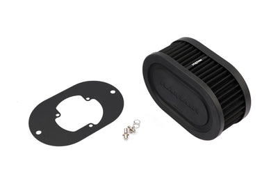 Pleated Carburettor Air Filter Baseplate to fit Pierburg 2B2, 2B4, 2B5 - 65mm-Filters-carbonizeduk