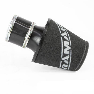 Ramair Medium Foam Filter Aluminium Base 90mm (3.5inch)OD Black with Silicone Coupler-Filters-carbonizeduk