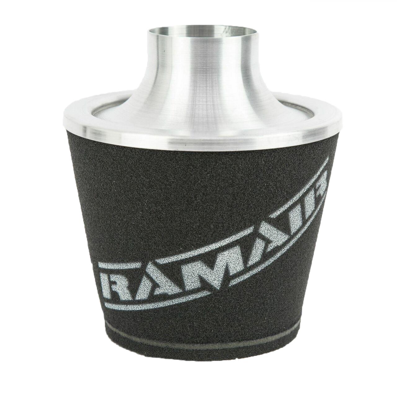 Ramair Large Foam Filter Aluminium Base 80mm (3.1inch) OD SIlver-Filters-carbonizeduk
