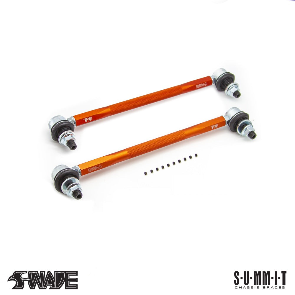 SWAVE & SUMMIT Adjustable Stabilizer Links 320 - 360mm for Toyota Yaris GR & VW Golf 7/8-Volkswagen-Airtec-carbonizeduk