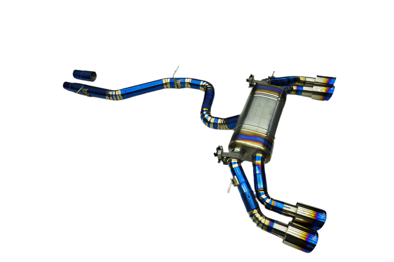 Volkswagen Golf R MK7/7.5 2.0 Performance sports Titanium Catback Exhaust 2016-2019-carbonizeduk