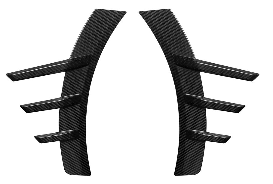 BMW M2 G87 PERFORMANCE STYLE REAR SIDE FENDER TRIMS IN PRE PREG GLOSS CARBON FIBRE (G87)-carbonizeduk