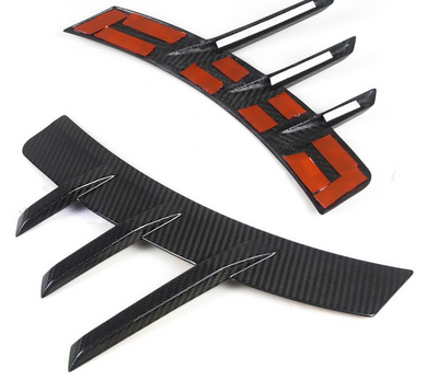 BMW M2 G87 PERFORMANCE STYLE REAR SIDE FENDER TRIMS IN PRE PREG GLOSS CARBON FIBRE (G87)-carbonizeduk
