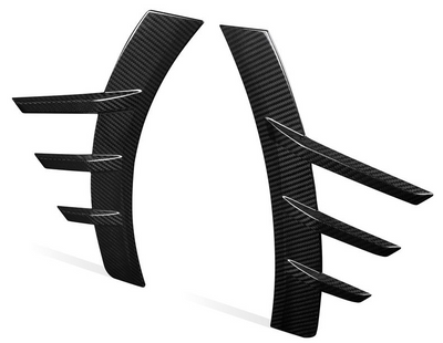 BMW M2 G87 PERFORMANCE STYLE REAR SIDE FENDER TRIMS IN PRE PREG GLOSS CARBON FIBRE (G87)-carbonizeduk