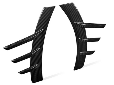 BMW M2 G87 PERFORMANCE STYLE REAR SIDE FENDER TRIMS IN PRE PREG GLOSS CARBON FIBRE (G87)-carbonizeduk