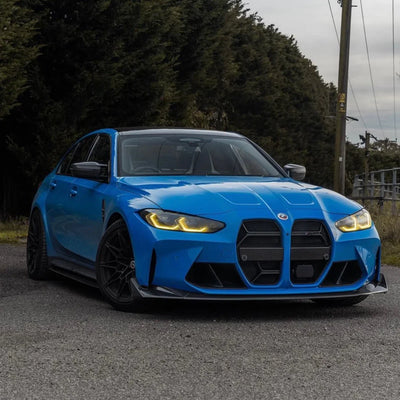 BMW M3/M4 G80/G82 DRY CARBON FIBER CSL THREE-STAGE FRONT LIP 2021+-Automotive > Parts & Accessories > Car & Truck Parts > Exterior > Spoilers & Wings-carbonizeduk