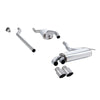 Milltek Downpipe-back Exhaust Audi Coupe UR Quattro 20v Turbo 89-91-Exhaust System-carbonizeduk