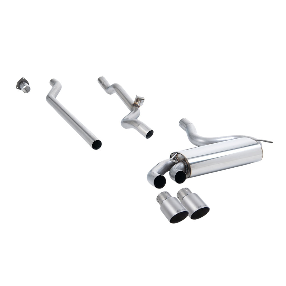 Milltek Downpipe-back Exhaust Audi Coupe UR Quattro 20v Turbo 89-91-Exhaust System-carbonizeduk