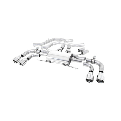 Milltek Front Pipe-back Exhaust Alfa Romeo Giulia Quadrifoglio 2.9 V6 Bi-Turbo (Non OPF/GPF Models) 17-25-Exhaust System-carbonizeduk