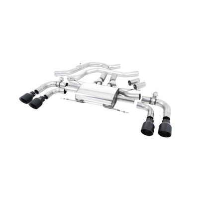 Milltek Front Pipe-back Exhaust Alfa Romeo Giulia Quadrifoglio 2.9 V6 Bi-Turbo (Non OPF/GPF Models) 17-25-Exhaust System-carbonizeduk
