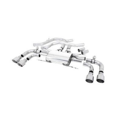 Milltek Front Pipe-back Exhaust Alfa Romeo Giulia Quadrifoglio 2.9 V6 Bi-Turbo (Non OPF/GPF Models) 17-25-Exhaust System-carbonizeduk