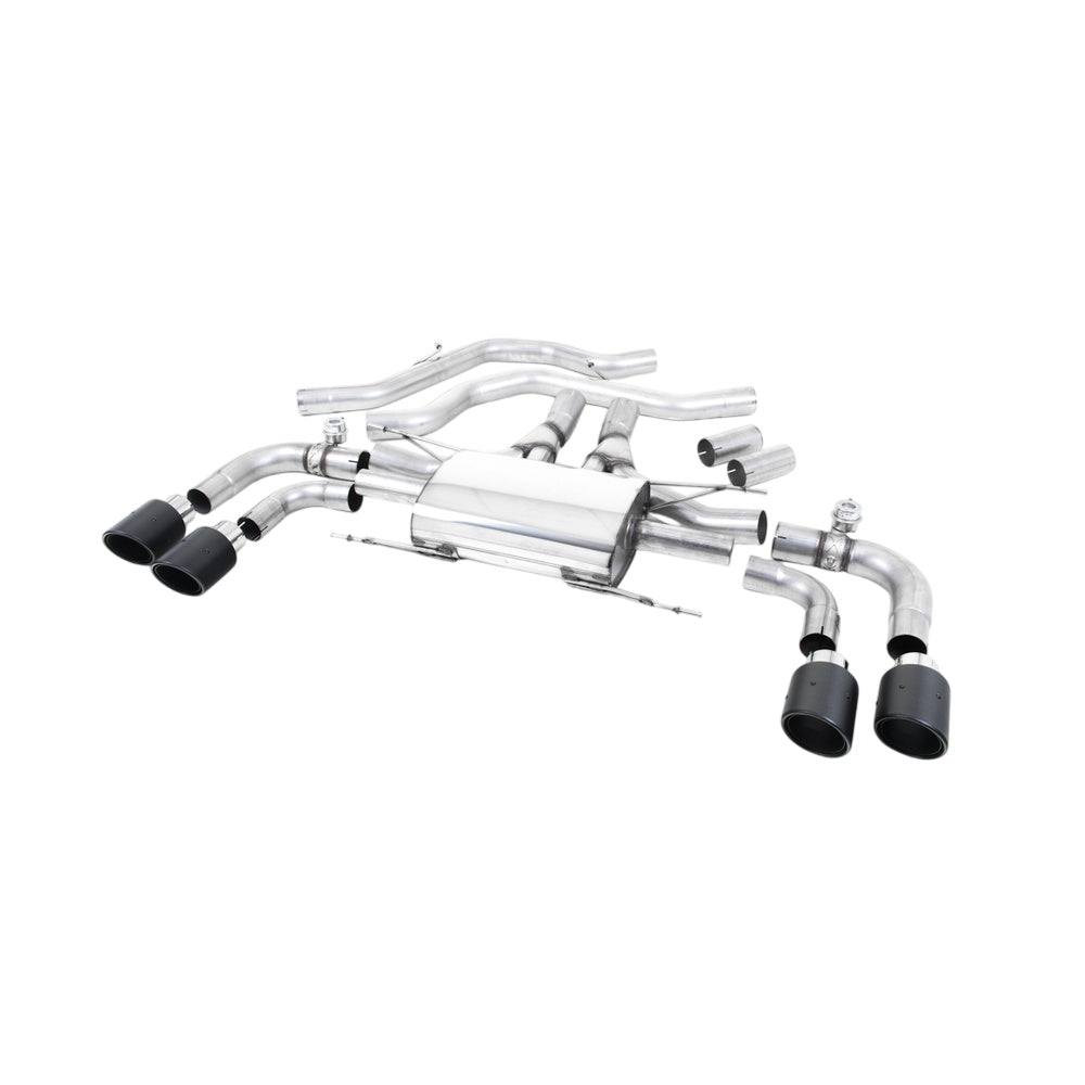 Milltek Front Pipe-back Exhaust Alfa Romeo Giulia Quadrifoglio 2.9 V6 Bi-Turbo (Non OPF/GPF Models) 17-25-Exhaust System-carbonizeduk