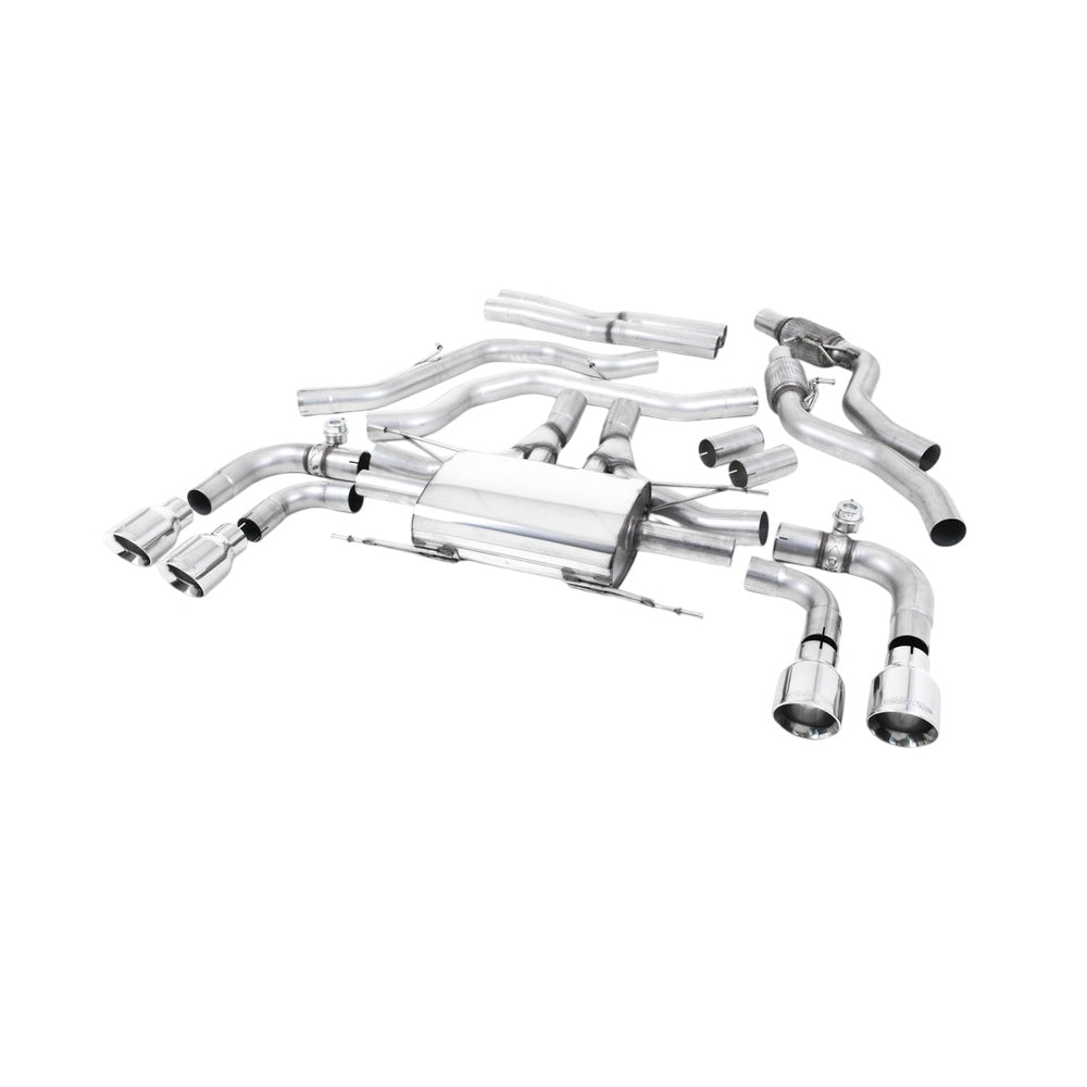 Milltek Cat Back Exhaust Alfa Romeo Giulia Quadrifoglio 2.9 V6 Bi-Turbo (Non OPF/GPF Models) 17-25-Exhaust System-carbonizeduk