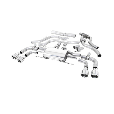 Milltek Cat Back Exhaust Alfa Romeo Giulia Quadrifoglio 2.9 V6 Bi-Turbo (Non OPF/GPF Models) 17-25-Exhaust System-carbonizeduk