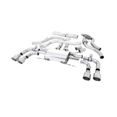 Milltek Cat Back Exhaust Alfa Romeo Giulia Quadrifoglio 2.9 V6 Bi-Turbo (Non OPF/GPF Models) 17-25-Exhaust System-carbonizeduk