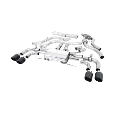 Milltek Cat Back Exhaust Alfa Romeo Giulia Quadrifoglio 2.9 V6 Bi-Turbo (Non OPF/GPF Models) 17-25-Exhaust System-carbonizeduk