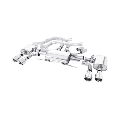 Milltek Front Pipe-back Exhaust Alfa Romeo Giulia Quadrifoglio 2.9 V6 Bi-Turbo (Non OPF/GPF Models) 17-25-Exhaust System-carbonizeduk