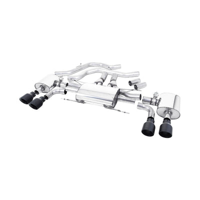 Milltek Front Pipe-back Exhaust Alfa Romeo Giulia Quadrifoglio 2.9 V6 Bi-Turbo (Non OPF/GPF Models) 17-25-Exhaust System-carbonizeduk
