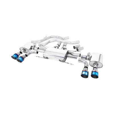 Milltek Front Pipe-back Exhaust Alfa Romeo Giulia Quadrifoglio 2.9 V6 Bi-Turbo (Non OPF/GPF Models) 17-25-Exhaust System-carbonizeduk