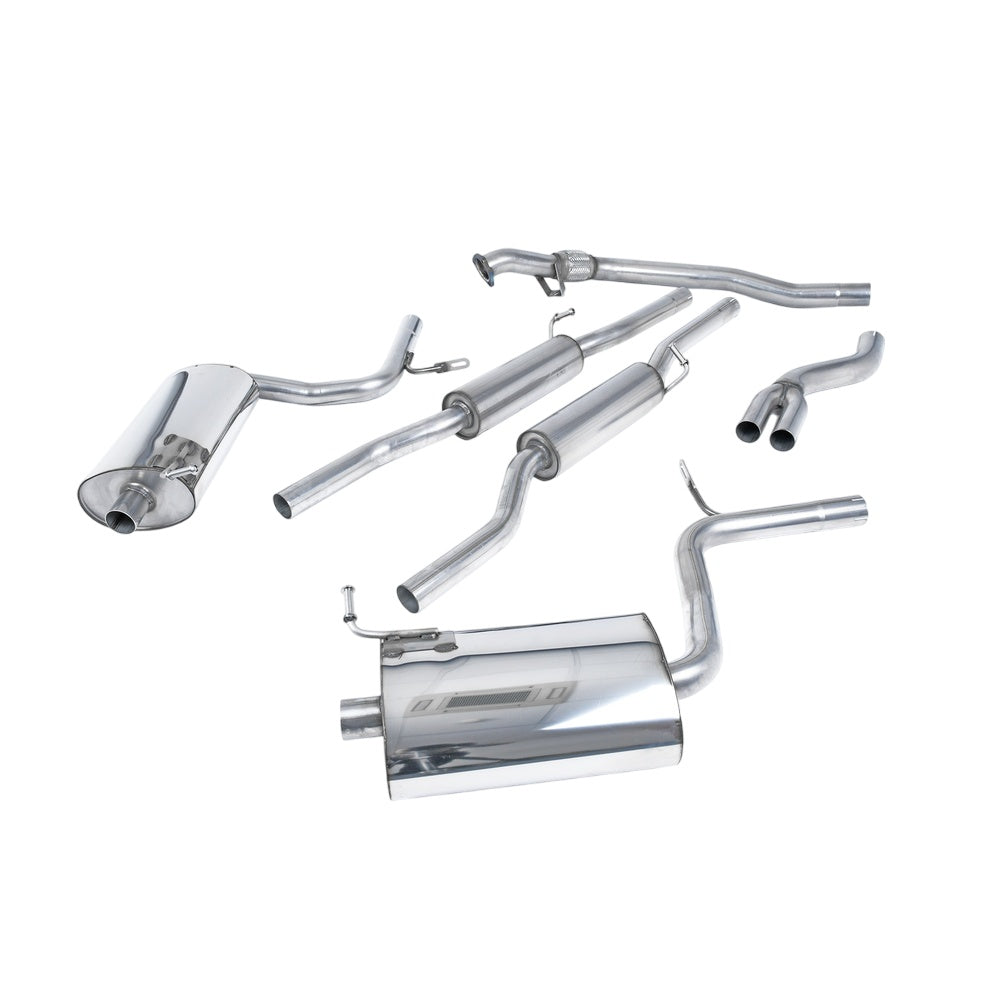Milltek Cat Back Exhaust Audi A4 1.8T B6 Quattro Saloon Avant 163BHP (5-Speed) 01-05-Exhaust System-carbonizeduk