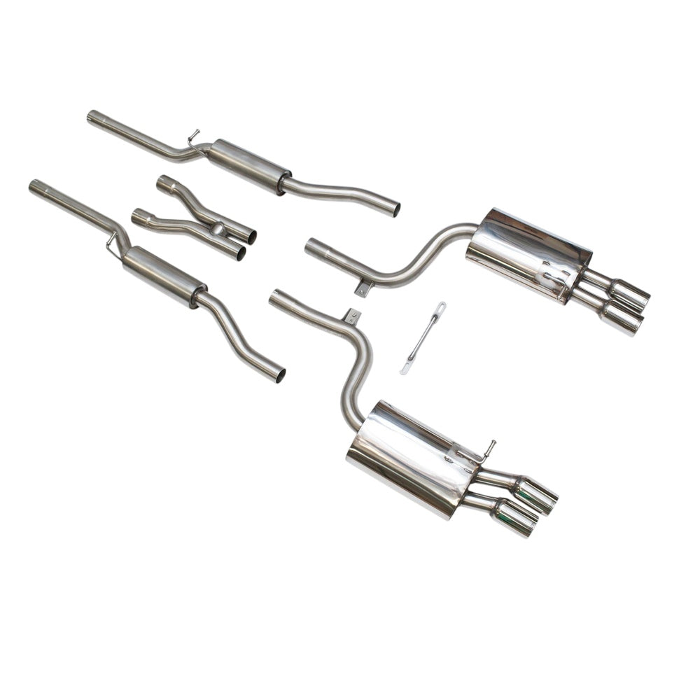 Milltek Cat Back Exhaust Audi S4 4.2 V8 Quattro B7 Saloon / Sedan, Avant, and Cabriolet 04-09-Exhaust System-carbonizeduk