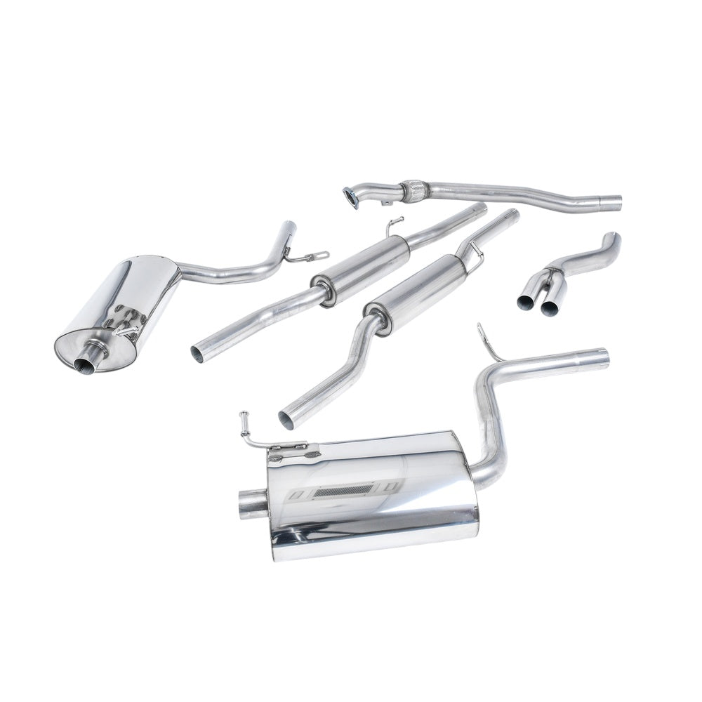Milltek Cat Back Exhaust Audi A4 1.8T B7 Quattro Saloon Avant 05-08-Exhaust System-carbonizeduk