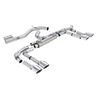Milltek Cat Back Exhaust Audi S3 2.0 TFSi Quattro Saloon / Sedan 310PS 8Y (North American / Non-OPF Models Only) 22-25-Exhaust System-carbonizeduk