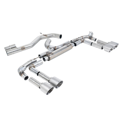 Milltek Cat Back Exhaust Audi S3 2.0 TFSi Quattro Saloon / Sedan 310PS 8Y (North American / Non-OPF Models Only) 22-25-Exhaust System-carbonizeduk