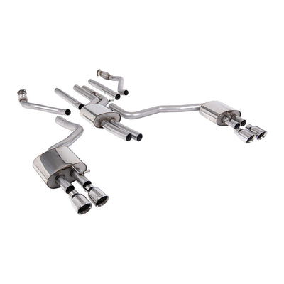 Milltek Cat Back Exhaust Audi A6 3.0TFSi V6 (S-Line Facelift Models Only) C7.5 15-18-Exhaust System-carbonizeduk