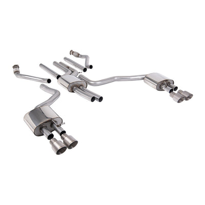 Milltek Cat Back Exhaust Audi A6 3.0TFSi V6 (S-Line Facelift Models Only) C7.5 15-18-Exhaust System-carbonizeduk