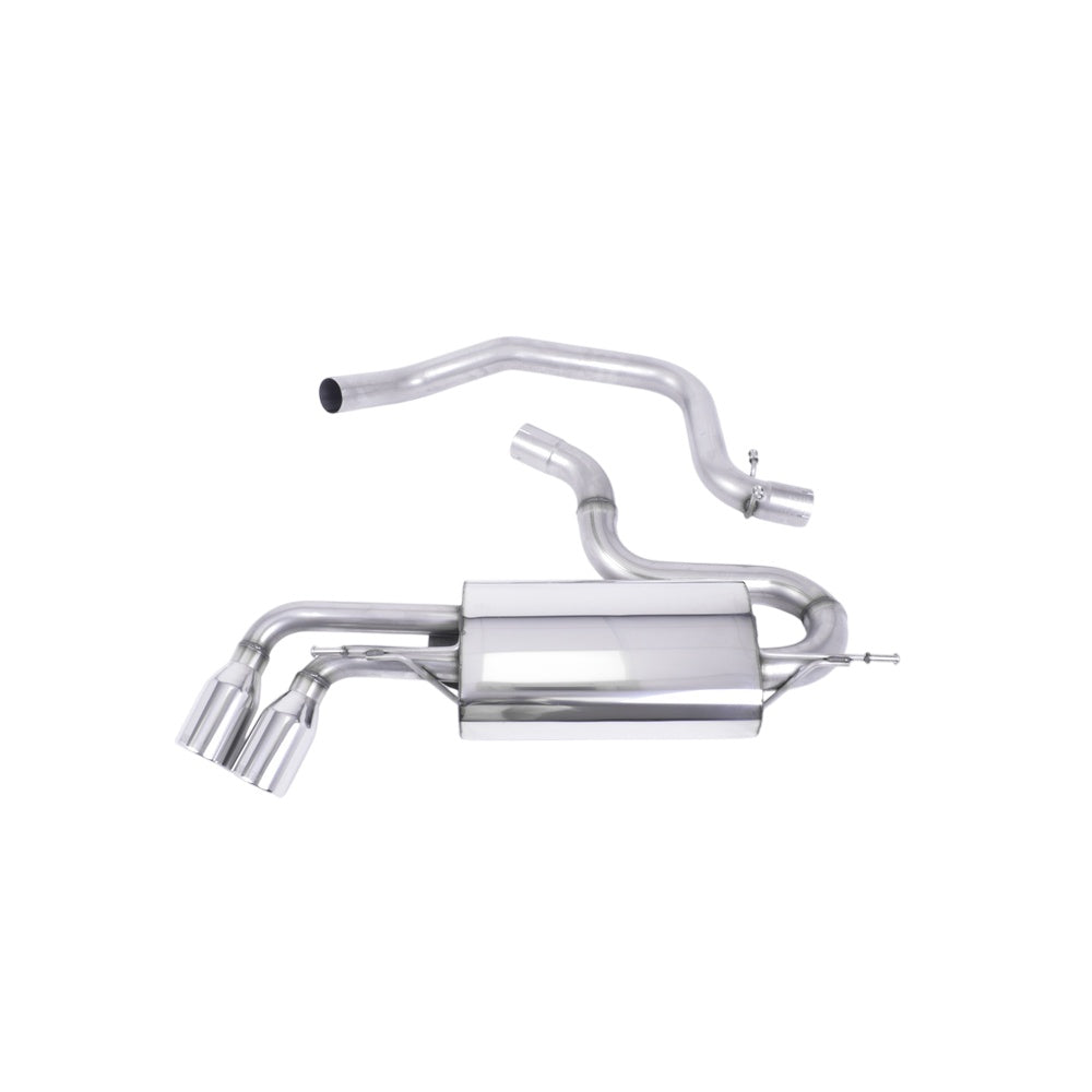 Milltek Cat Back Exhaust Audi TT Mk2 2.0 TFSi 2WD 06-11-Exhaust System-carbonizeduk