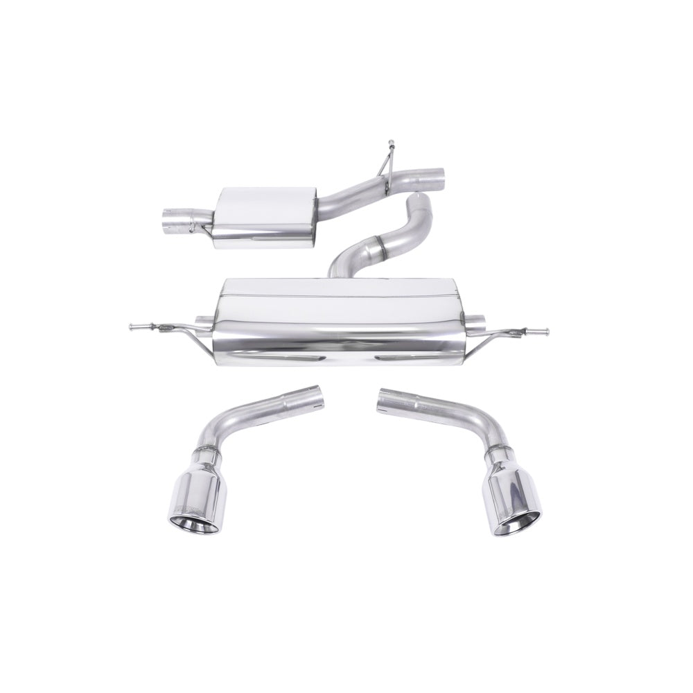 Milltek Cat Back Exhaust Audi TT Mk2 3.2 Quattro 06-10-Exhaust System-carbonizeduk