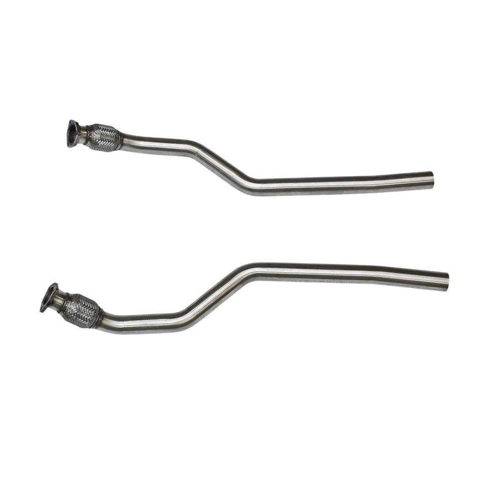 Milltek Large-bore Downpipes Exhaust Audi S5 4.2 V8 B8 Coupe (Manual Only) 07-11-Manifolds, Decats & Sports Cats-carbonizeduk