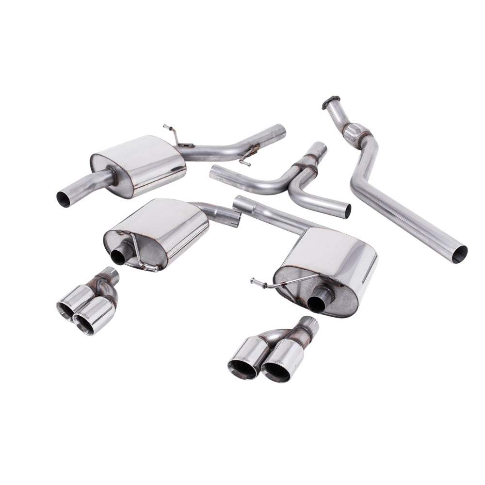 Milltek Cat Back Exhaust Audi A5 Sportback 2.0 TFSi 2WD and Quattro Manual 09-25-Exhaust System-carbonizeduk