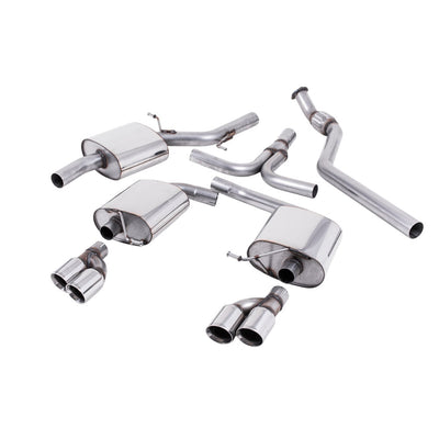 Milltek Cat Back Exhaust Audi A5 Sportback 2.0 TFSi 2WD and Quattro Manual 09-25-Exhaust System-carbonizeduk