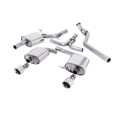 Milltek Cat Back Exhaust Audi A5 Cabriolet 2.0 TFSi 2WD and Quattro (manual only) 09-25-Exhaust System-carbonizeduk