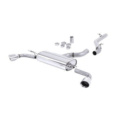 Milltek Cat Back Exhaust Audi TT Mk2 3.2 Quattro 06-10-Exhaust System-carbonizeduk