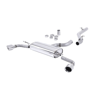 Milltek Cat Back Exhaust Audi TT Mk2 3.2 Quattro 06-10-Exhaust System-carbonizeduk