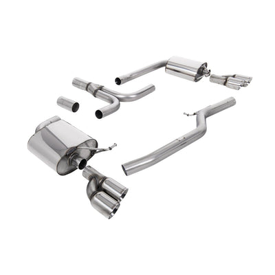 Milltek Cat Back Exhaust Audi A5 Cabriolet 3.0 TDi (DPF) Quattro 09-25-Exhaust System-carbonizeduk