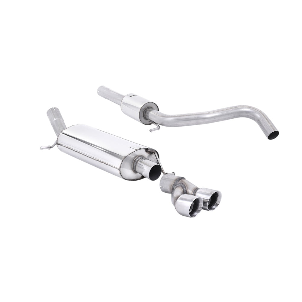 Milltek Cat Back Exhaust Audi A1 1.4 TFSi S-Line 185PS S-Tronic 10-15-Exhaust System-carbonizeduk
