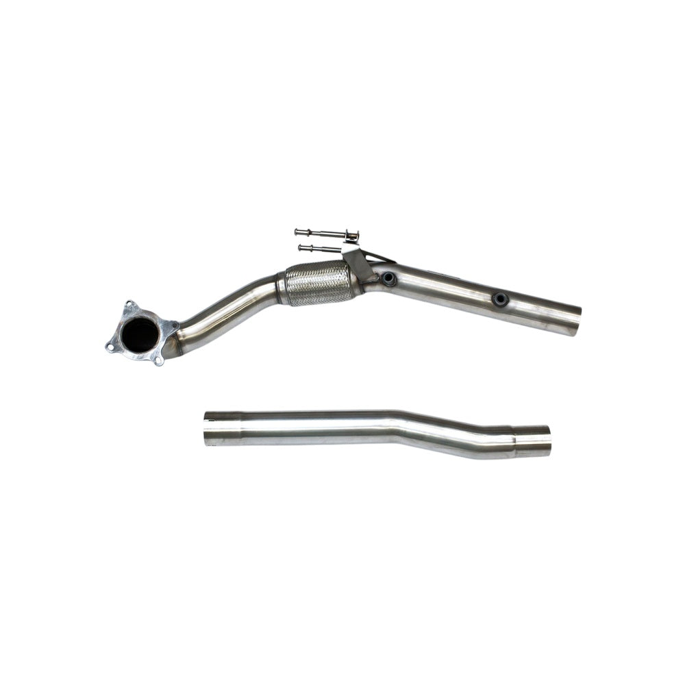 Milltek Large-bore Downpipe and De-cat Exhaust Skoda Octavia vRS 2.0 TSI 10-13-Manifolds, Decats & Sports Cats-carbonizeduk
