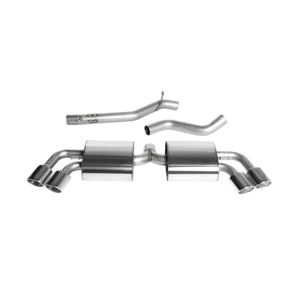 Milltek Cat Back Exhaust Audi TT Mk2 TTS Quattro 08-14-Exhaust System-carbonizeduk