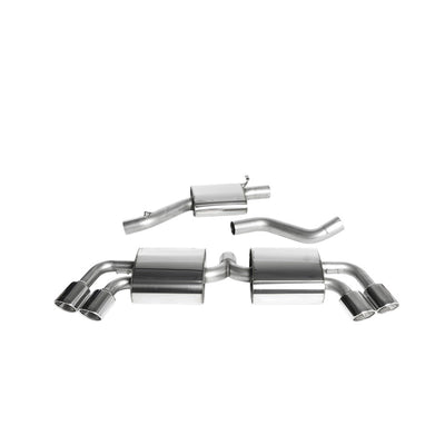 Milltek Cat Back Exhaust Audi TT Mk2 TTS Quattro 08-14-Exhaust System-carbonizeduk
